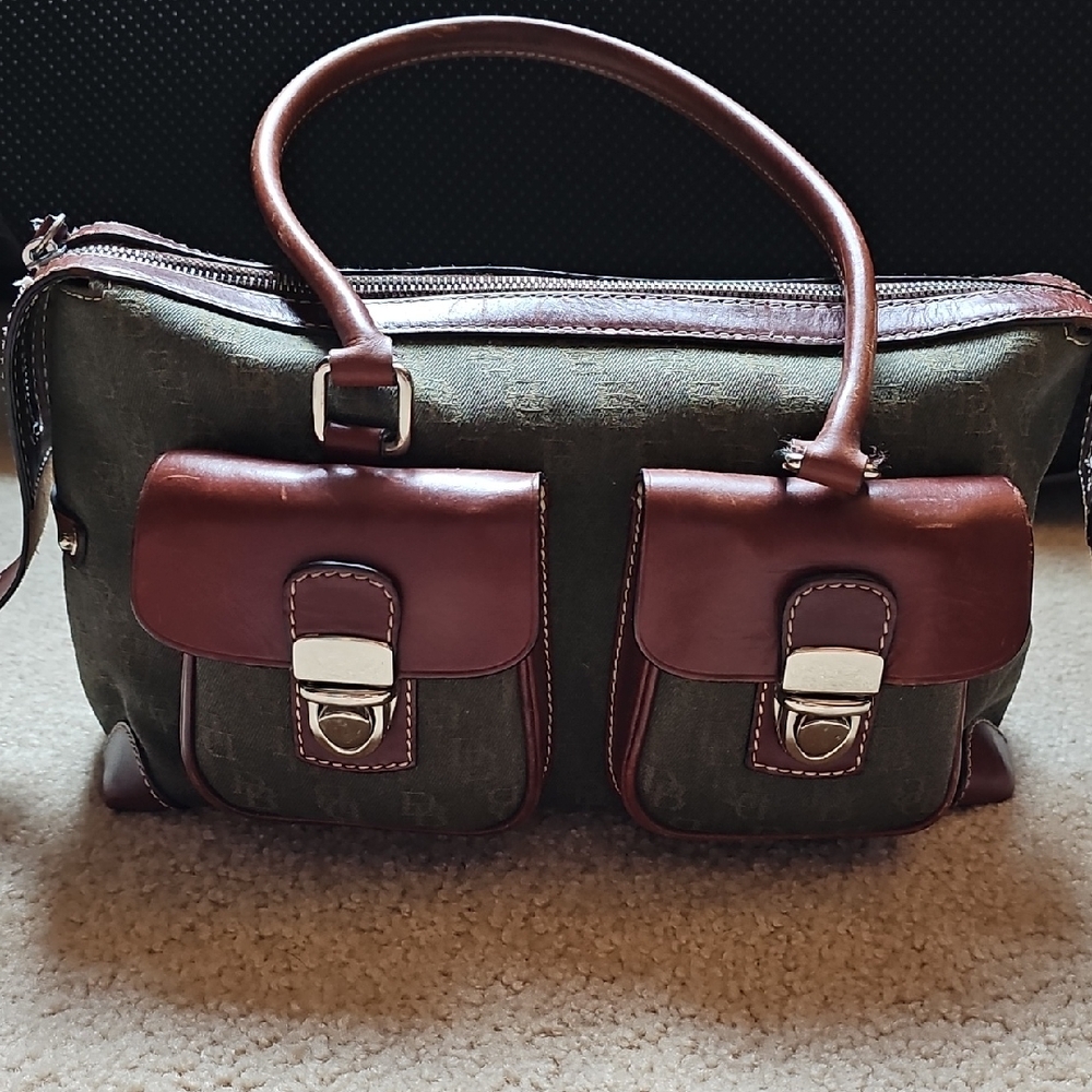 Hunter Green Dooney and Burke Handbag